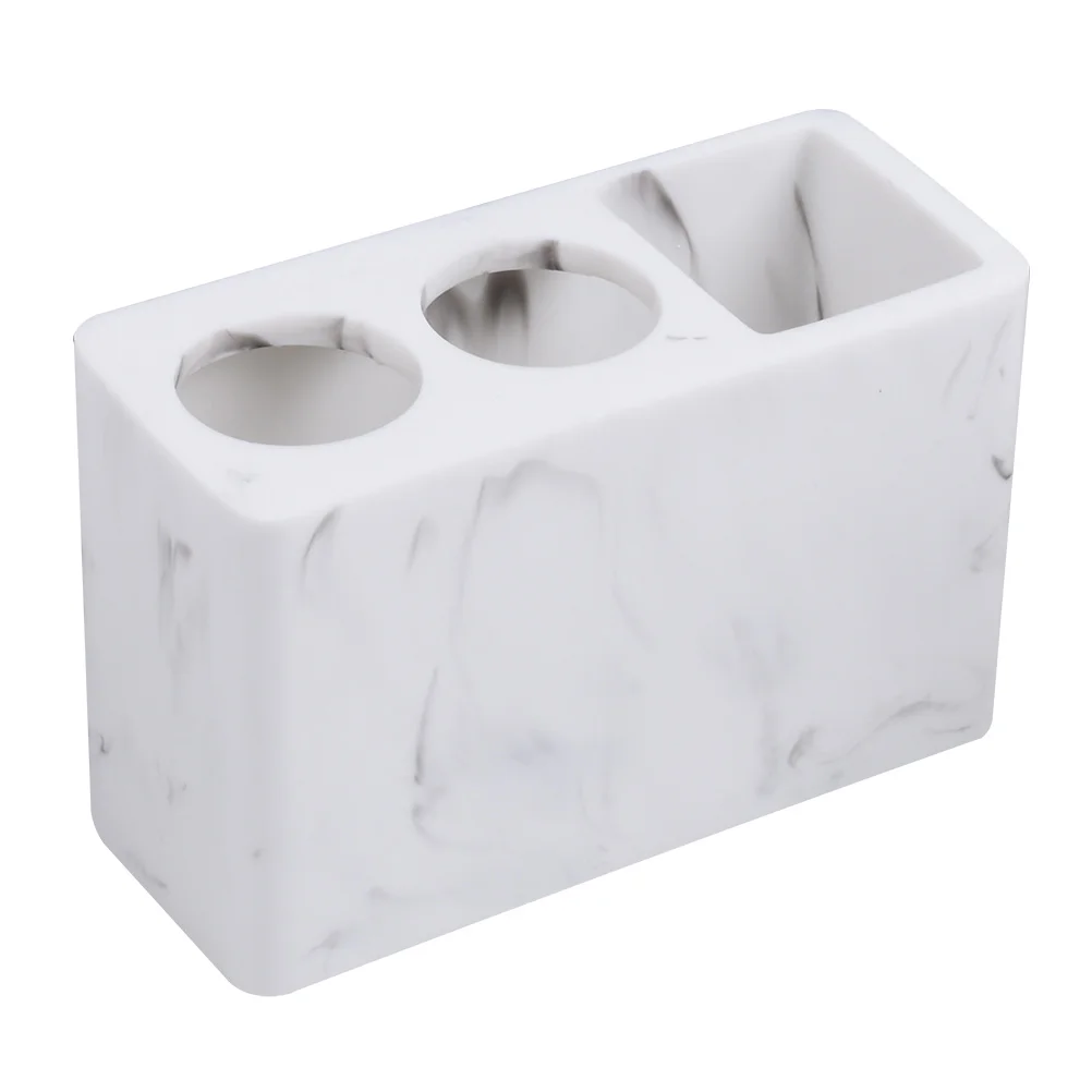 

Bathroom Holder Organizer Toothpaste Rack Resin Storage Stand Brushsink Holders Dispenser Organization Electric Cup