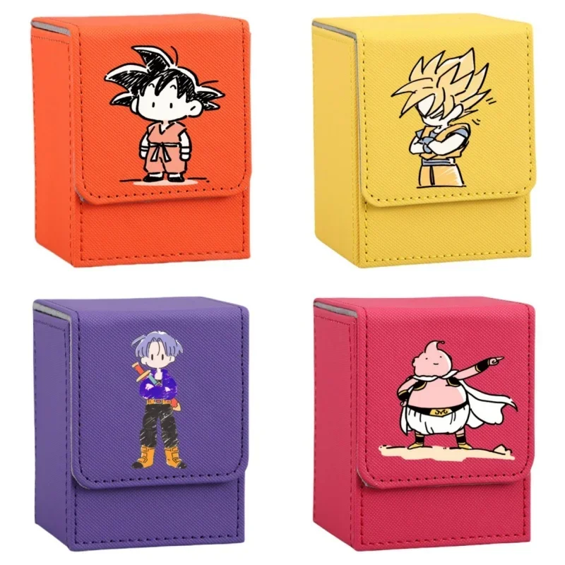Фото Dragon Ball Card Case Son Goku Vegeta Iv Trunks Majin Buu Puaru Piccolo Diy Кожаные фигурки героев Аниме Коллекция игр Коробка №1