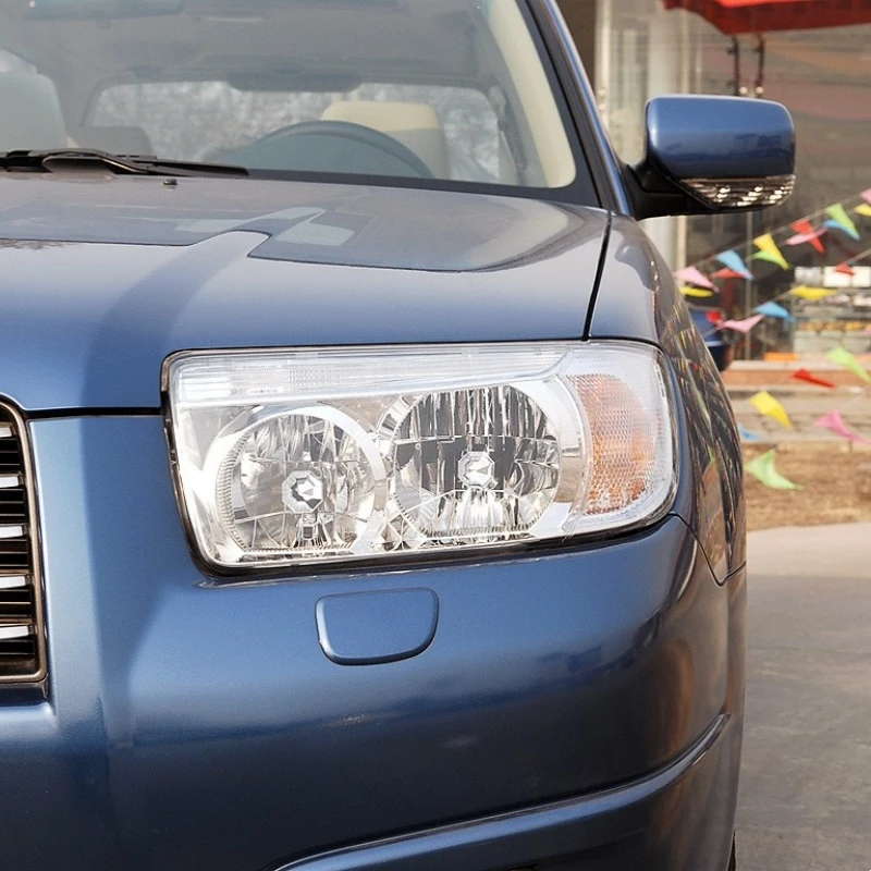 Передняя лампа для Subaru Forester 2006 2007 2008, зеркальная оболочка, прозрачная крышка объектива, замена оригинального абажура