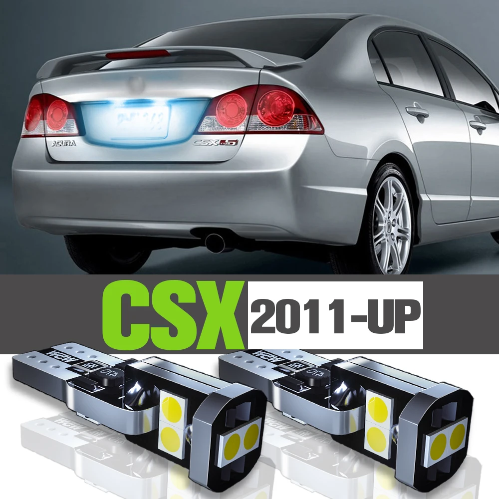 

2x LED License Plate Light Accessories Lamp For Acura CSX 2011-2021 2012 2013 2014 2015 2016 2017 2018 2019 2020