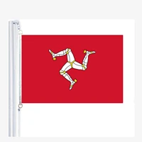 the isle of mann flag90150cm 100 polyester bannerdigital printing
