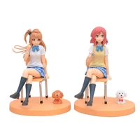 lovelive school idol project anime figure kotori minami maki nishikino seated scene cute pet model toys 14cm pvc gift doll