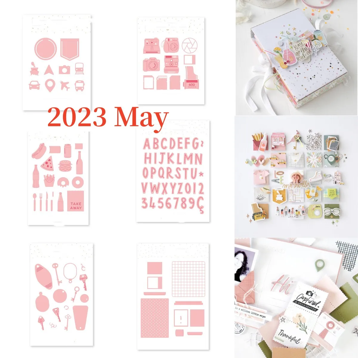 

Food Camera Alphabet Transportes Keychain Metal Cutting Dies Scrapbook Diary Decoration Embossing Template DIY Make Card Album