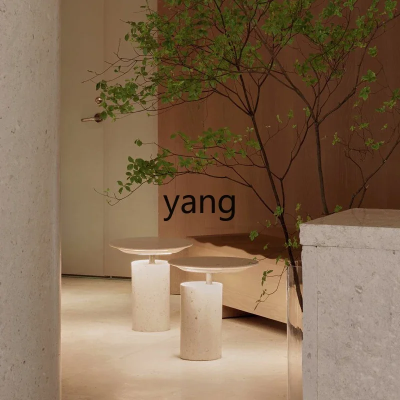 LH terrazzo edge few designer milk tea shop small round table Internet celebrity coffee simple