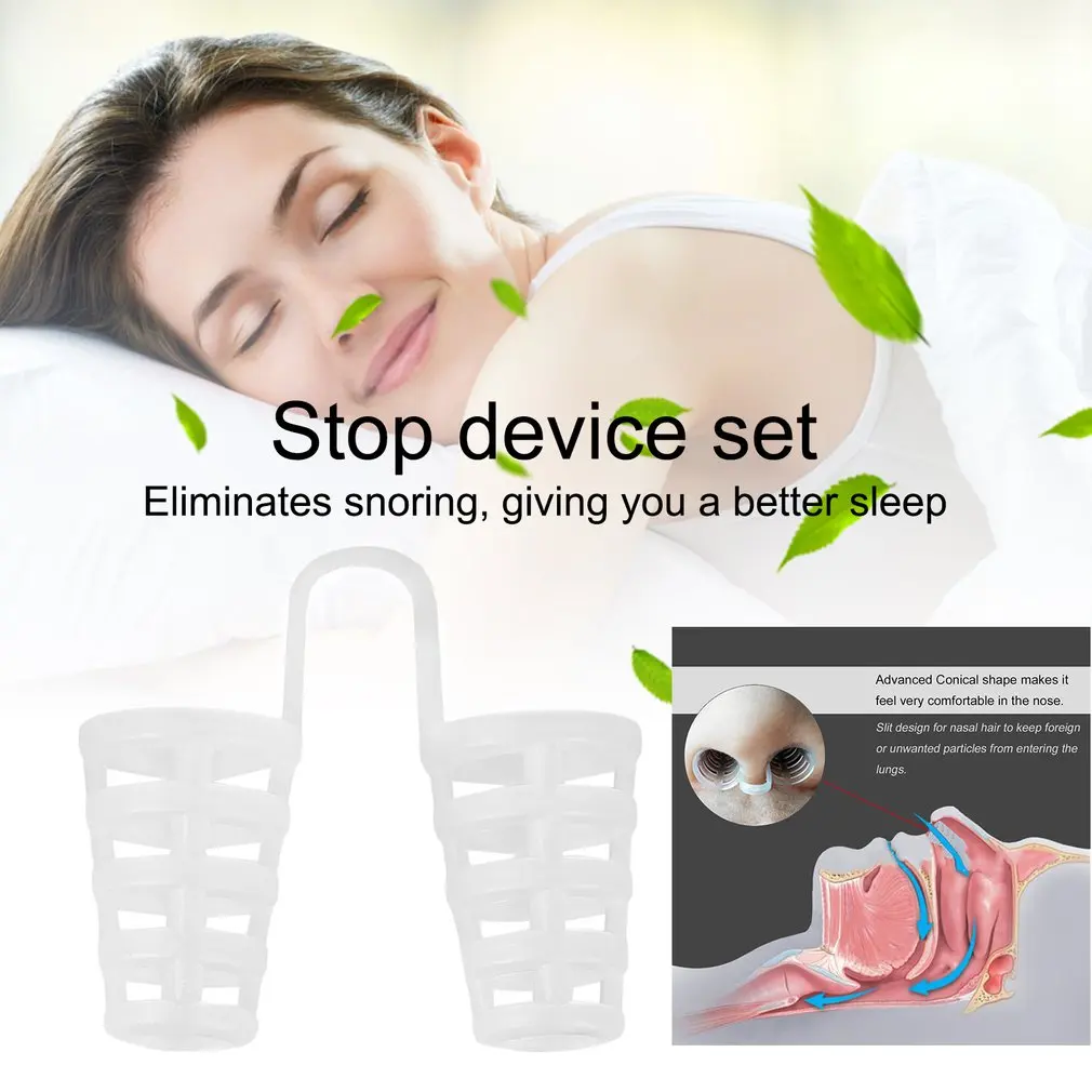 

Anti Snoring Sleep Nose Clip Snore Stopper Aid Nasal Dilators Device Congestion Aid No Strips Cones Stop Snoring Sleep Aids