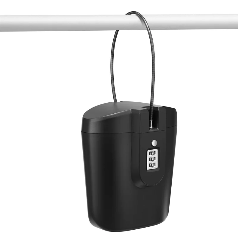 

Creative Portable Color Safe Box 3-digit Combination Lock with Steel Wire Outdoor Camp Sports Beach Bucket Security Storage Box