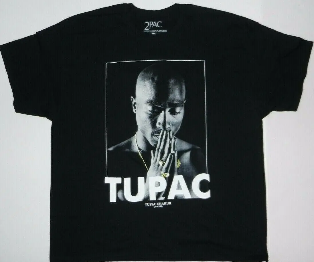 Футболка Tupac Shakur 71 1971 1996 2PAC молитва рэп с длинными или короткими рукавами