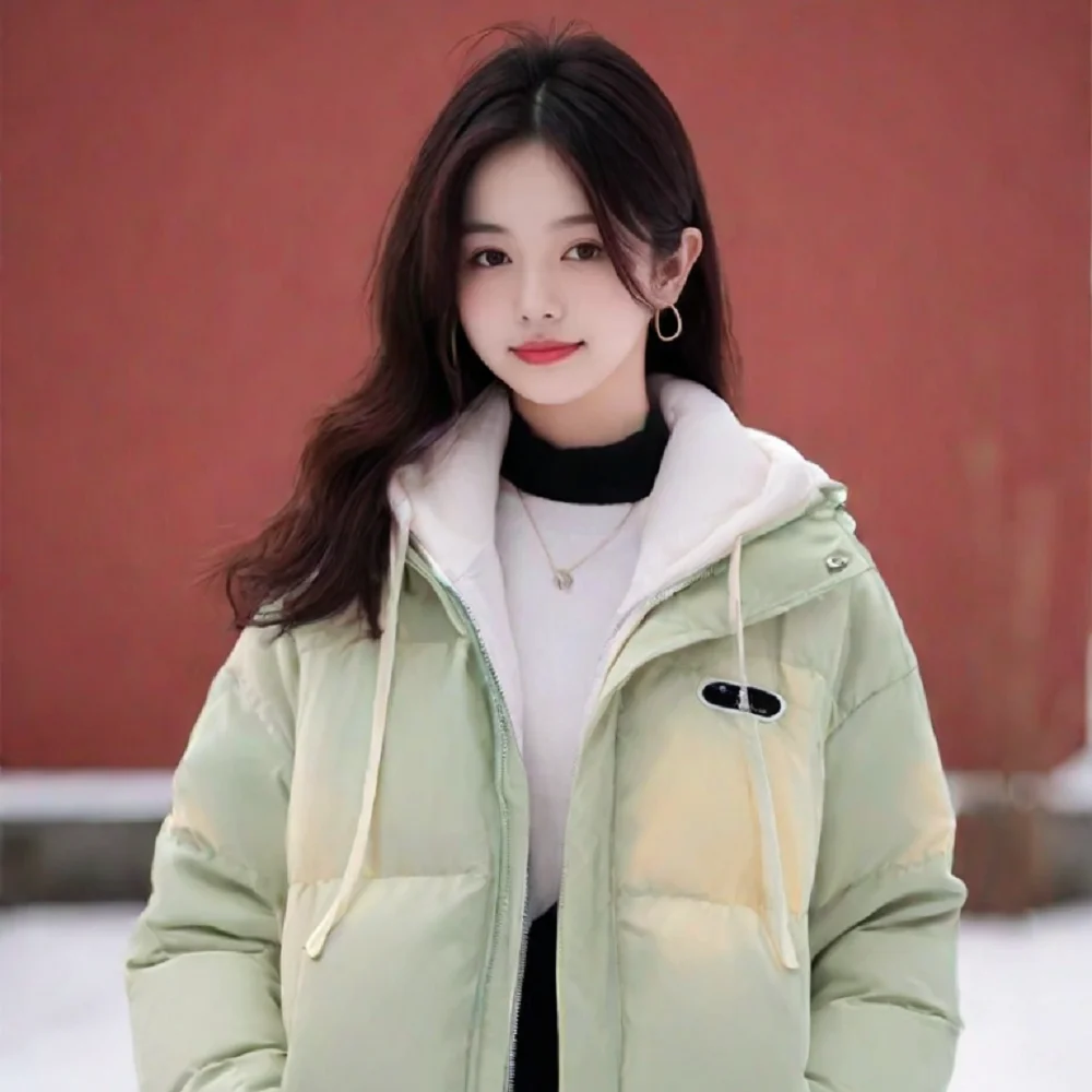 Новое зимнее пальто на хлопковой подкладке. Куртка Пуховое 2024. Зимняя одежда.