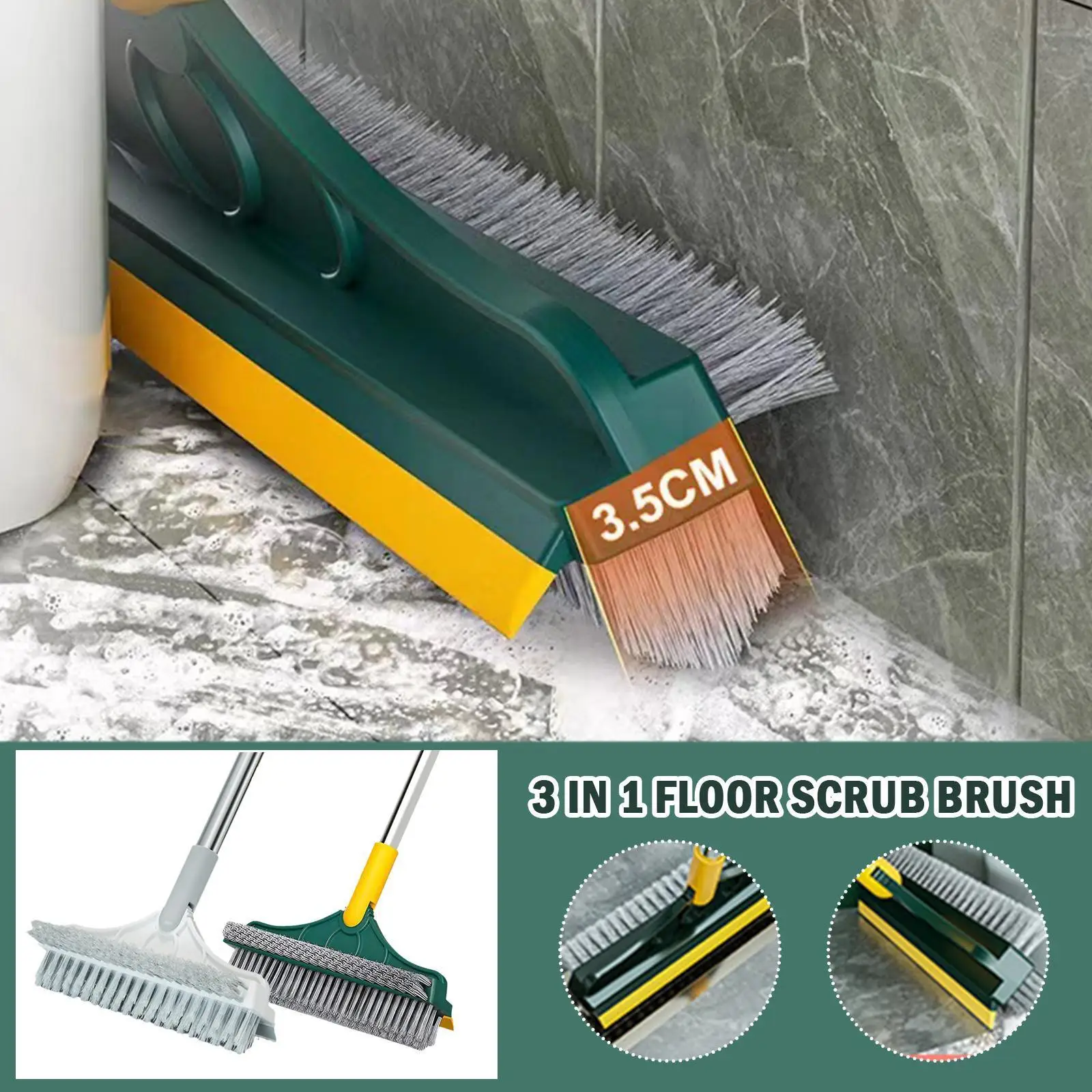 

Cleaning Brush Bathroom Kitchen Floor Scrub Brushes Adjustable Long Handle Stiff Broom Mop For Washing Windows Crevice Brus M9C6