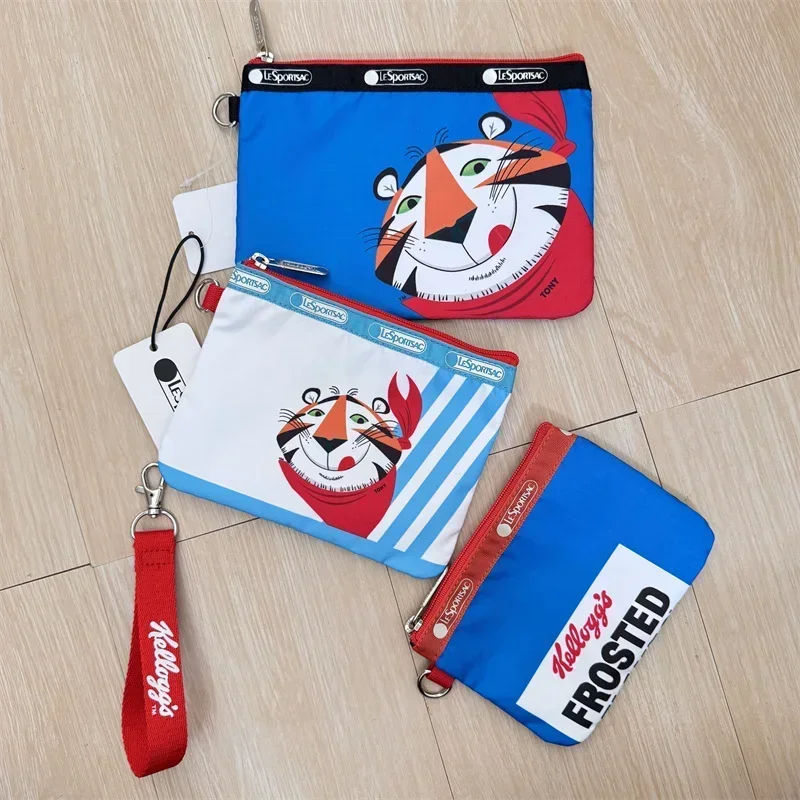 Lesportsacs Kawaii тигр рыбий хвост кошелек для монет 3 шт./компл. 3455 косметичка 20*14/17*12/15*11