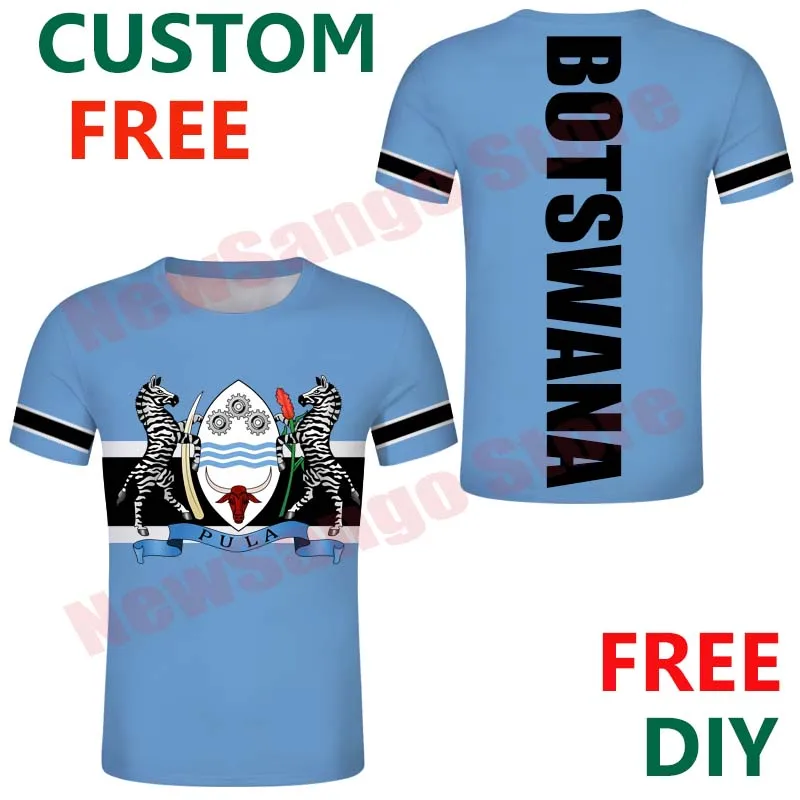 

Botswana Custom T Shirt Men Zebras Writing T Shirts Child T Shirt Custom Cartoon Pula Clothing