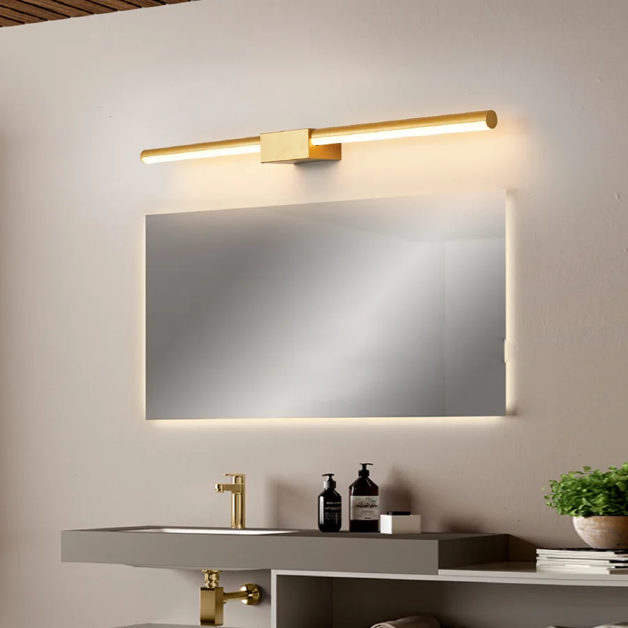 

Настенные светильники NEO Gleam, современные светильники для зеркал в ванной комнате, настенные длинные светодиодные зеркала для ванной комнат...