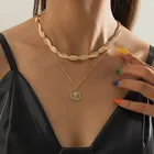 Женское винтажное ожерелье, золотистое металлическое колье в виде змеи, женское Ювелирное Украшение, 2021