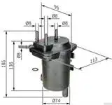 

450907008 for diesel diesel filter CLIO II KANGOO MICRA III NOTE JUKE 1.5DCI K9K (perforated)