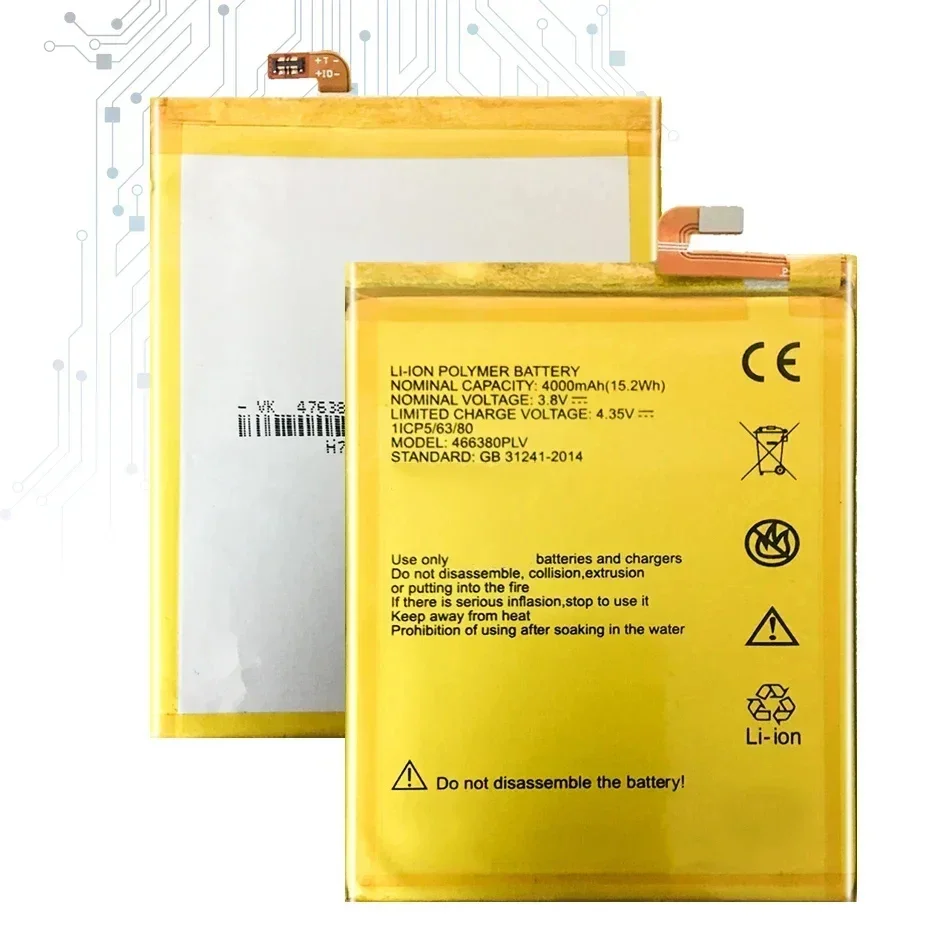 Аккумулятор 466380 ПЛВ 4000 мАч для ZTE BLADE A610 A610C A610T BA610C BA610T