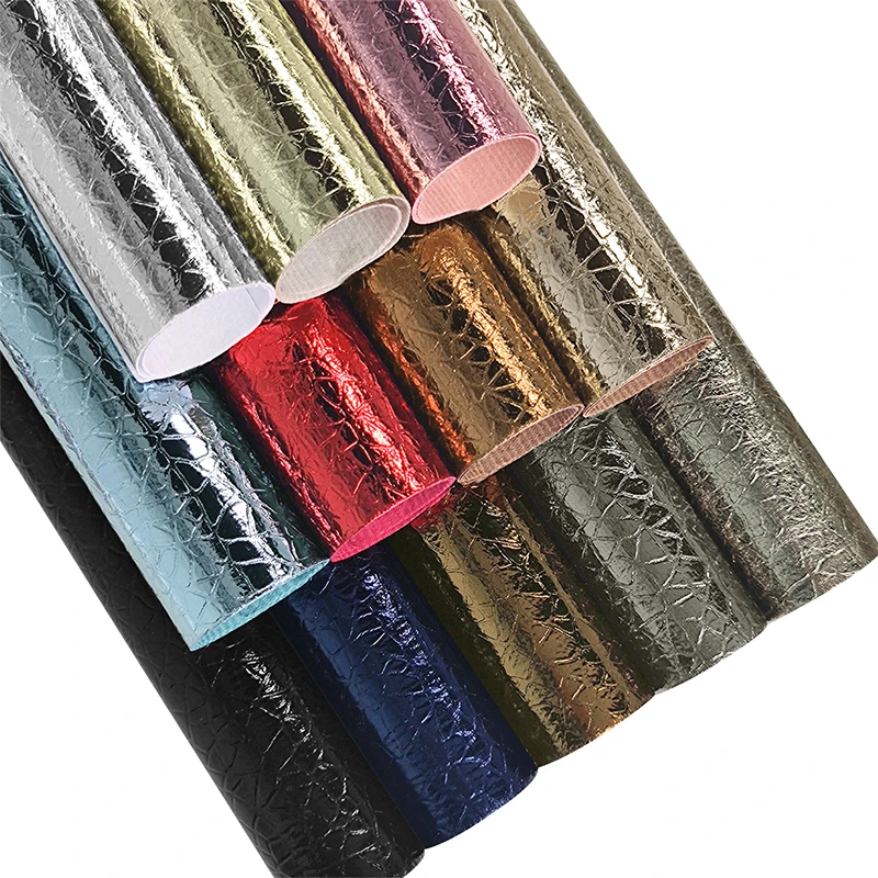 

30*135CM Rainbow Tie Dye Kaleidoscope Star Emboss Faux Leather Fabric Cotton Backing for Making Bag Purse Gift Box Cover