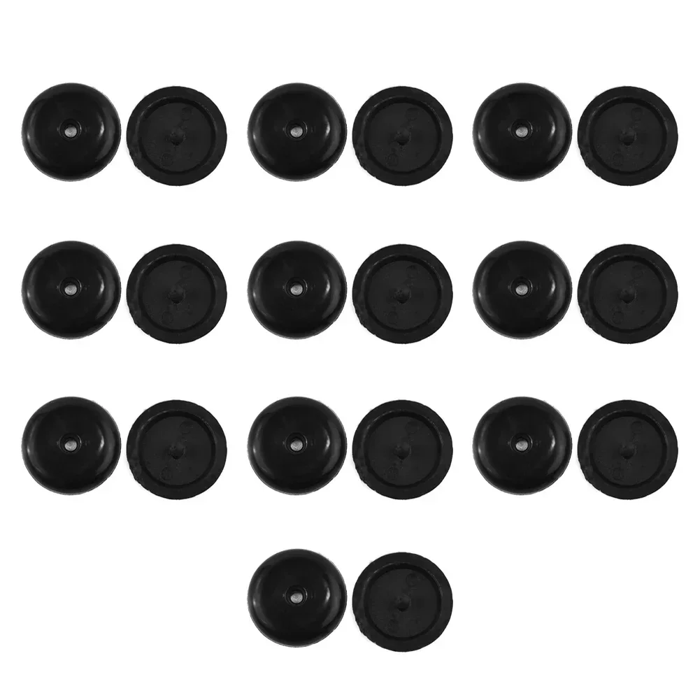 Черные кнопки для автомобильного ремня безопасности 10 пар пластиковые фиксаторы