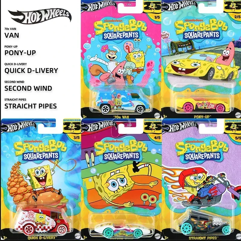 Оригинальный автомобиль Hot Wheels губка Боб квадратные штаны игрушки для мальчиков