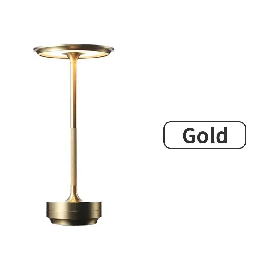 

Беспроводная настольная лампа HPH золотая/серебристая/черная