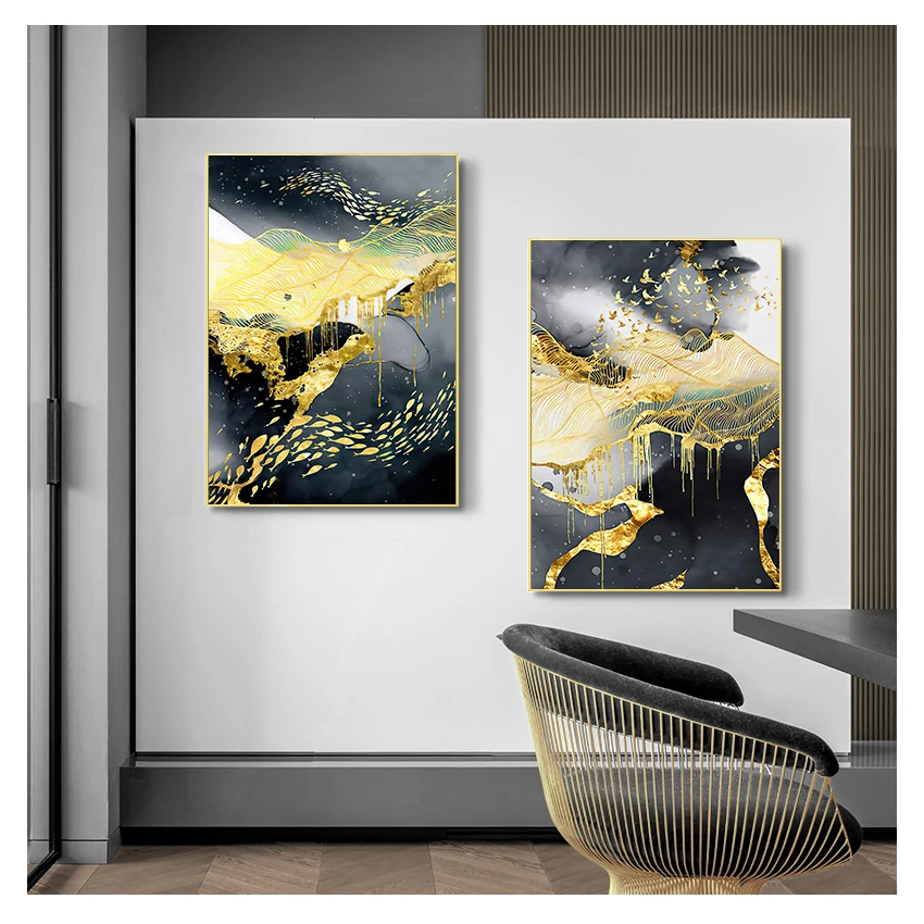 Белая абстрактная живопись холст постер принт скандинавское украшение