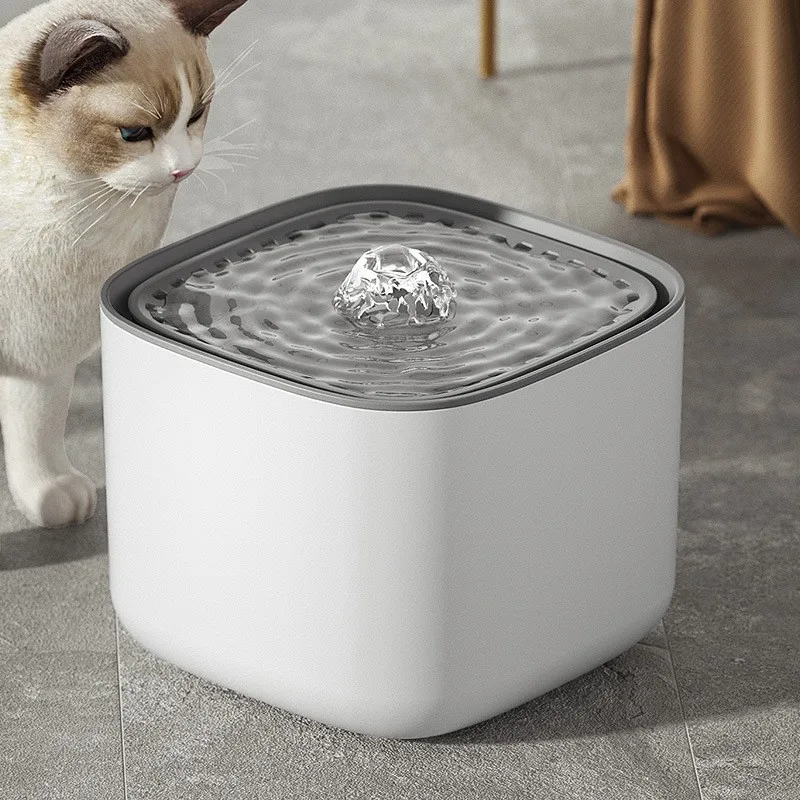 

3L Cat Water Fountain Auto Filter Recirculate Electric Mute Cat Drinker Large Capacity Cat Water Drinker USB Electric Mute Cats