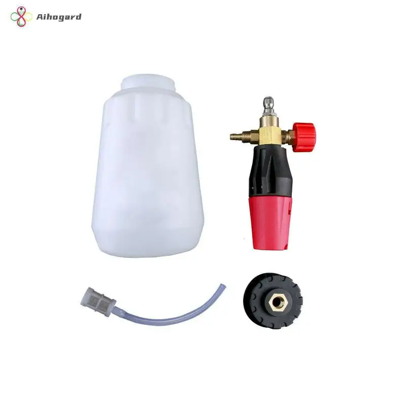 

Садовый водяной пистолет высокого давления, насадка 1 л, генератор пены для тяжелых условий полива на открытом воздухе, инструменты для мойки под давлением