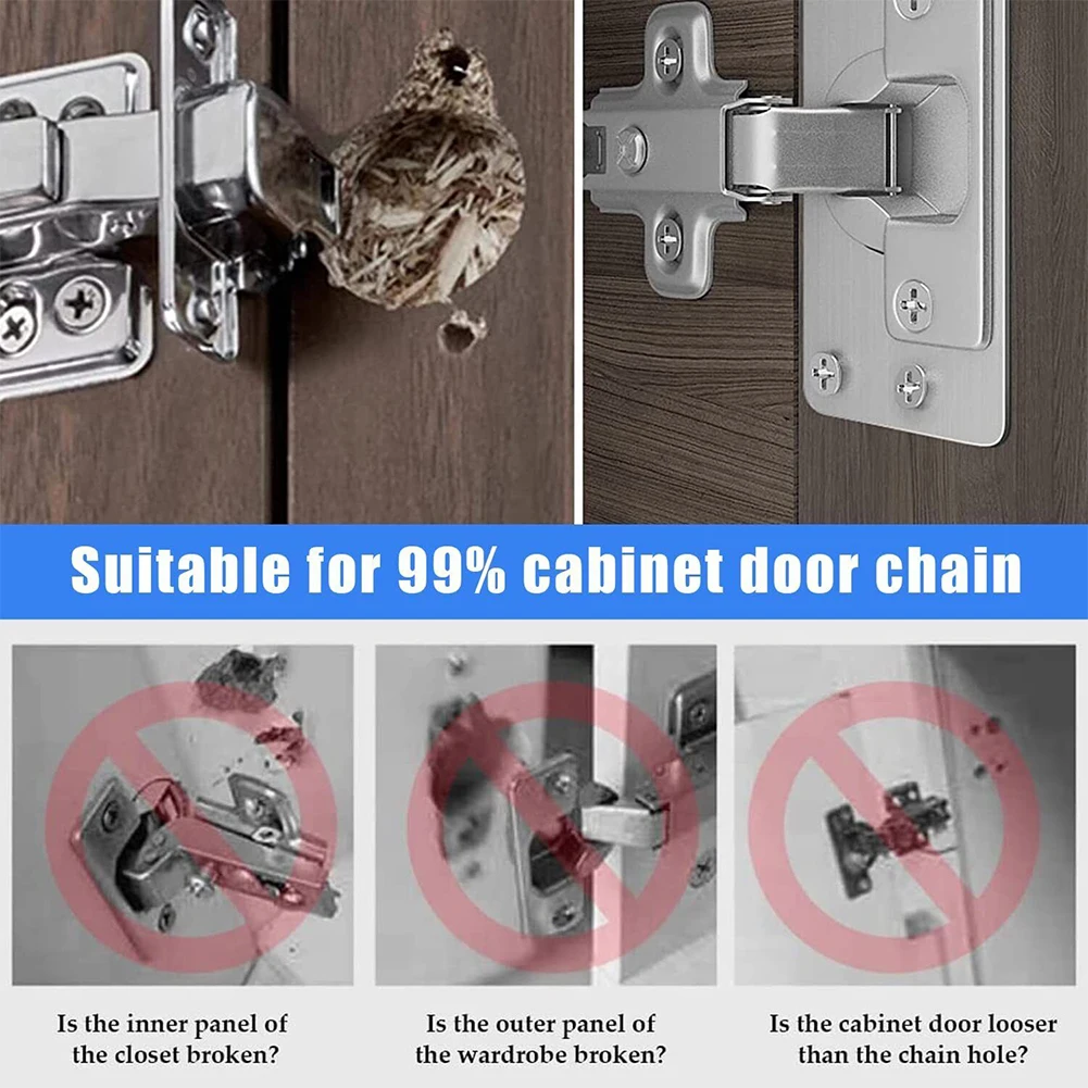 

1/2/4/10Pair Hinge Repair Plate Cabinet Furniture Drawer Table Scharnier Stainless Steel Household Hardware Hinge Fixing Plate