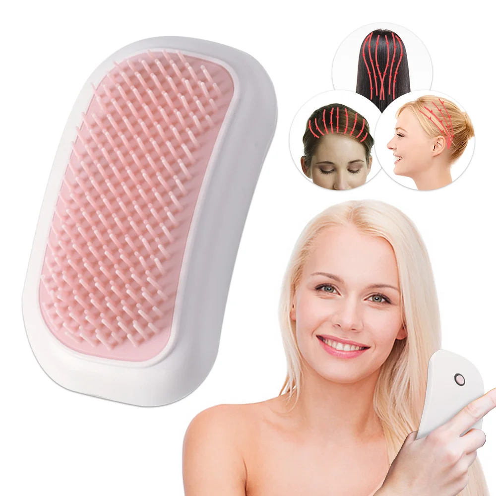 

Vibrating Electric Head Massager Scalp Massager Vibration Head Scraper Head Leather Rake Hair Massage Relax Headache Relief