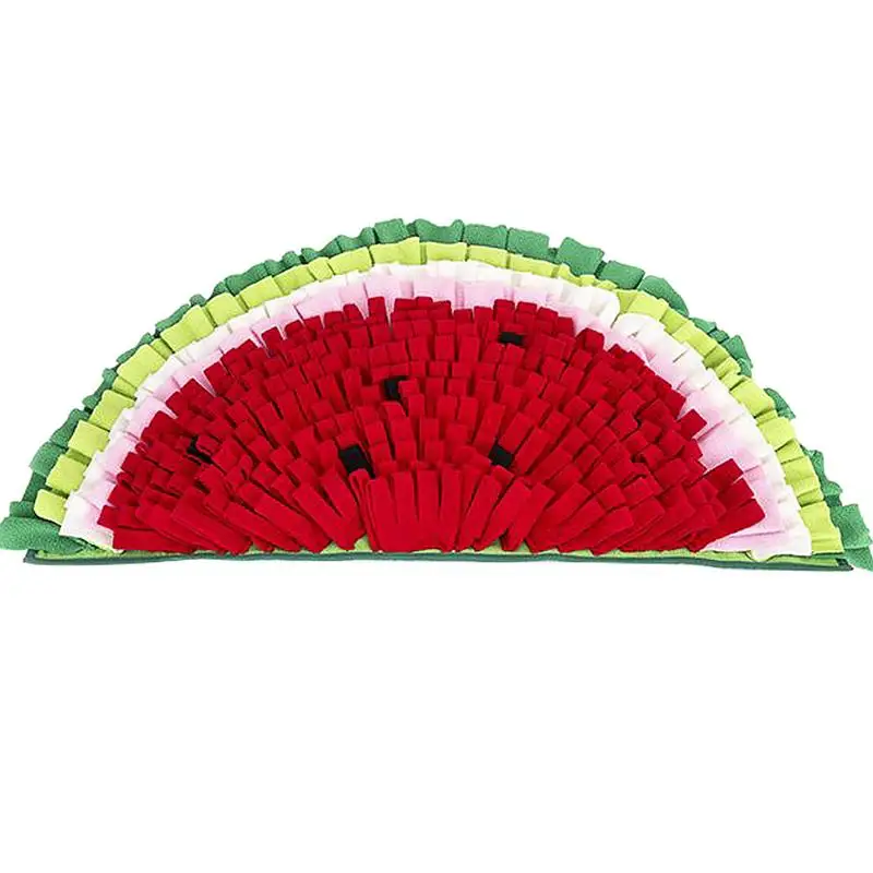 

Dog Toy Pet Foraging Mat Watermelon-Shaped Pet Foraging Mat Dog Enrichment Toys For Foraging Skills Bright Watermelon Shape