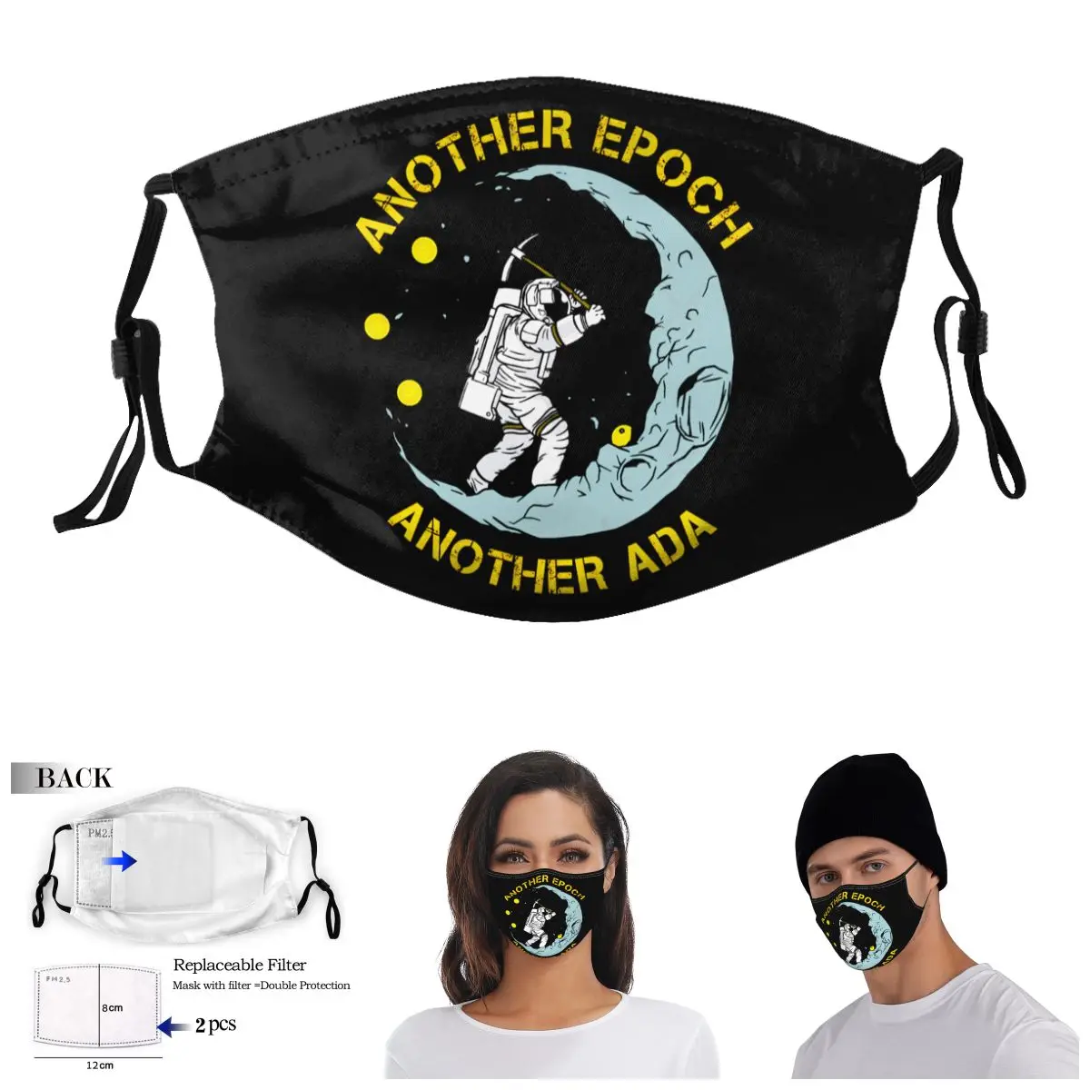 

Staking Cardano Another Epoch Another ADA Charles Adult Dust Mask Humor Graphic Domino Activated Carbon Filter Mask