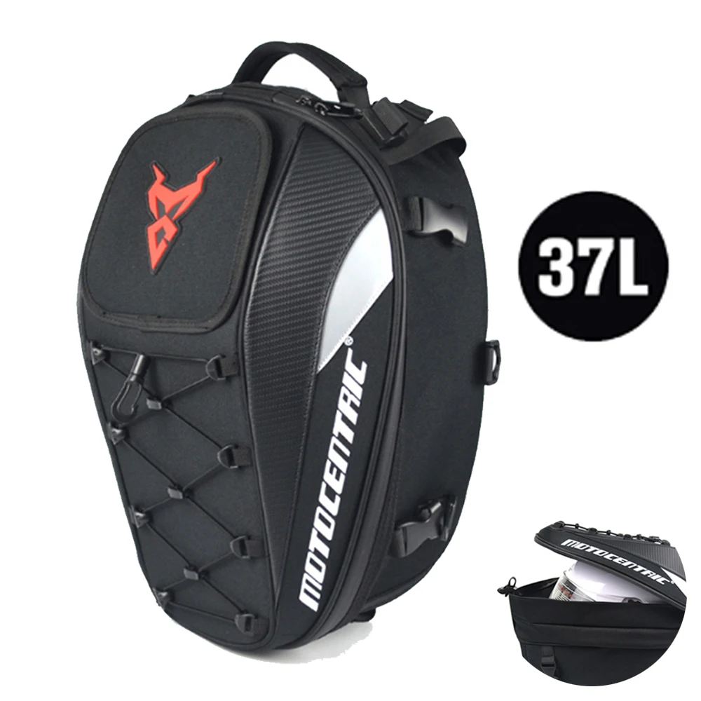 

2021 Brand New Waterproof Motorcycle Tail Bag Multifunction Motorcycle Rear Seat Bag High Capacity Motorcycle Rider Backpack