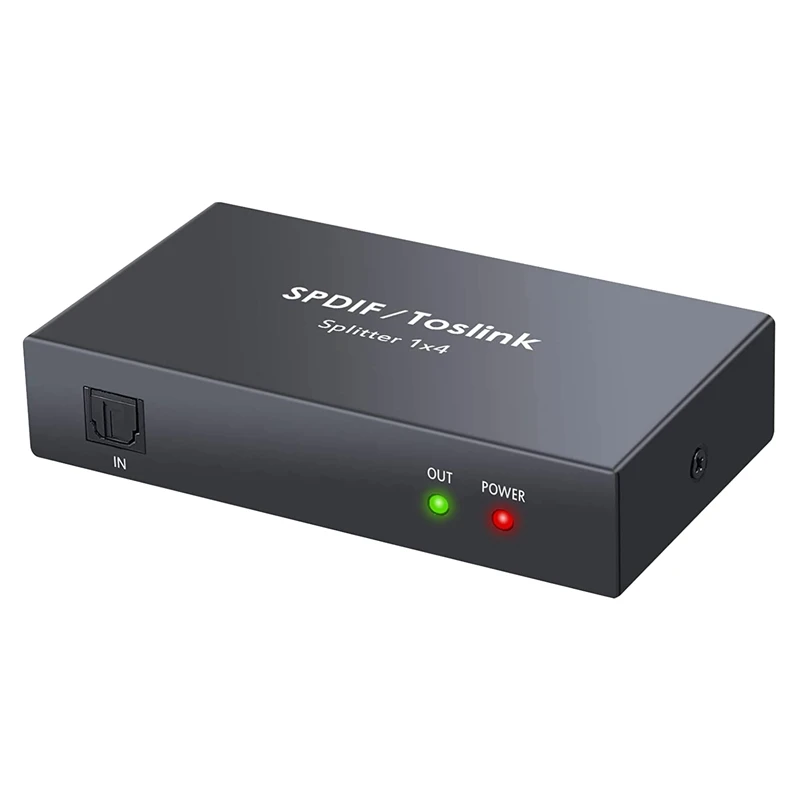 Цифровой оптический Аудио-разветвитель 1X4 SPDIF Toslink Оптический волоконный
