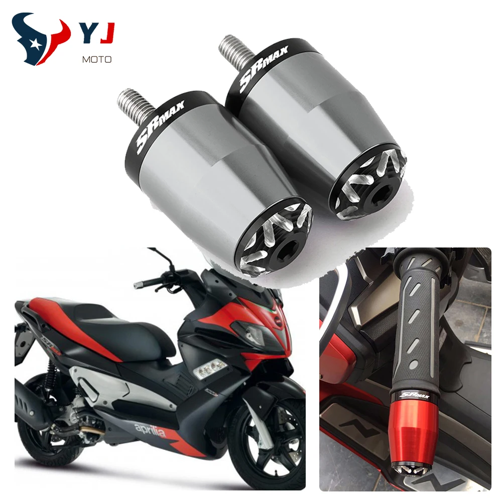 

1 Pair High Quality CNC Motorcycle Handlebar Grips Handle Bar Cap End Plugs 7/8'' 22mm For Aprilia SRMAX 250 300 Scooter 7colors