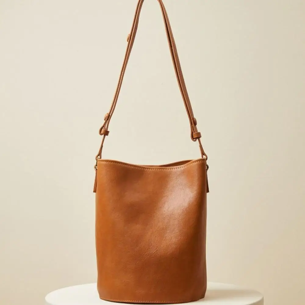 

New bucket bag Large capacity vintage Tote shoulder bag