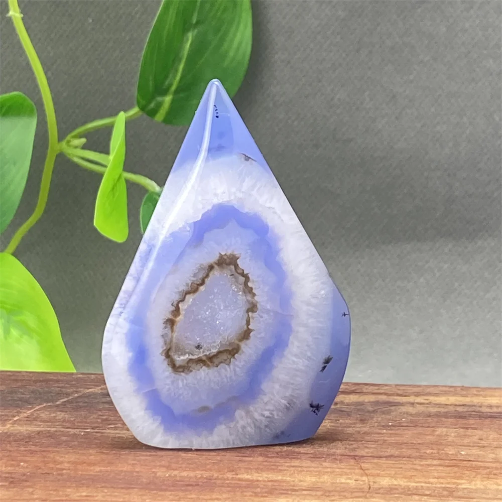 Натуральный синий кружевной жеода