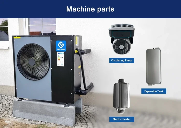 Nulite 15 кВт erP A+++ инверторный тепловой насос постоянного тока с подогревом