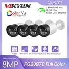 Камера видеонаблюдения Hikvision ColorVu, 8 Мп, встроенный микрофон, H.265 + IP67, 4K, POE, объектив 2,8 мм