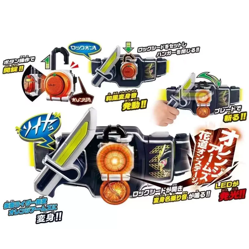 Фото Набор фигурок Bandai DX Kamen Rider Baron Gaim Sengoku Driver Belt Zangetsu Kachidoki Kiwami LockSeed, игрушки, подарок для мальчиков №4