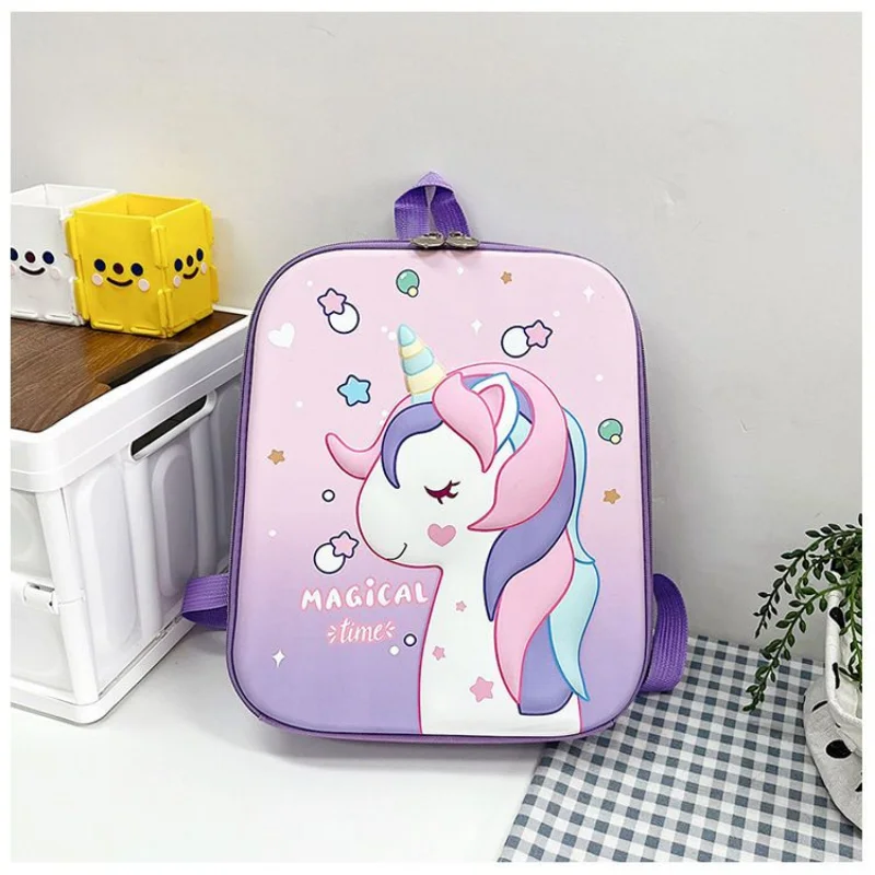 Disney Schoolbag Kindergarten Backpack Cartoon  Frozen Unicorn Mermaid Waterproof Lightweight Load Reduction Shoulder Bag