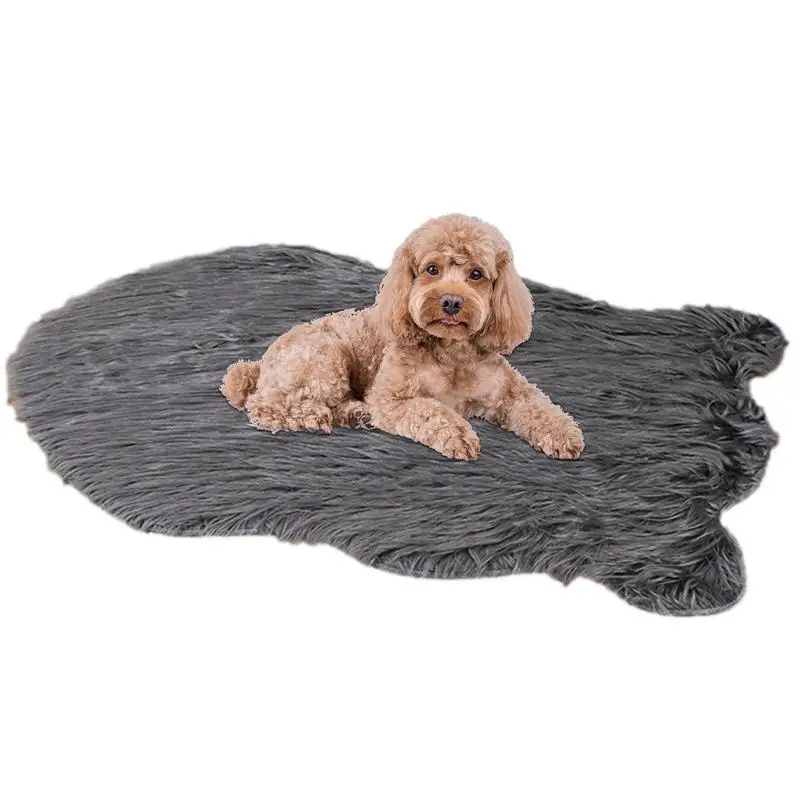 

Fluffy Dog Bed Mat Cozy Plush Pets Plush Mat Portable And Warm Dog Pad For Floor Sofa Bedroom Car Garden
