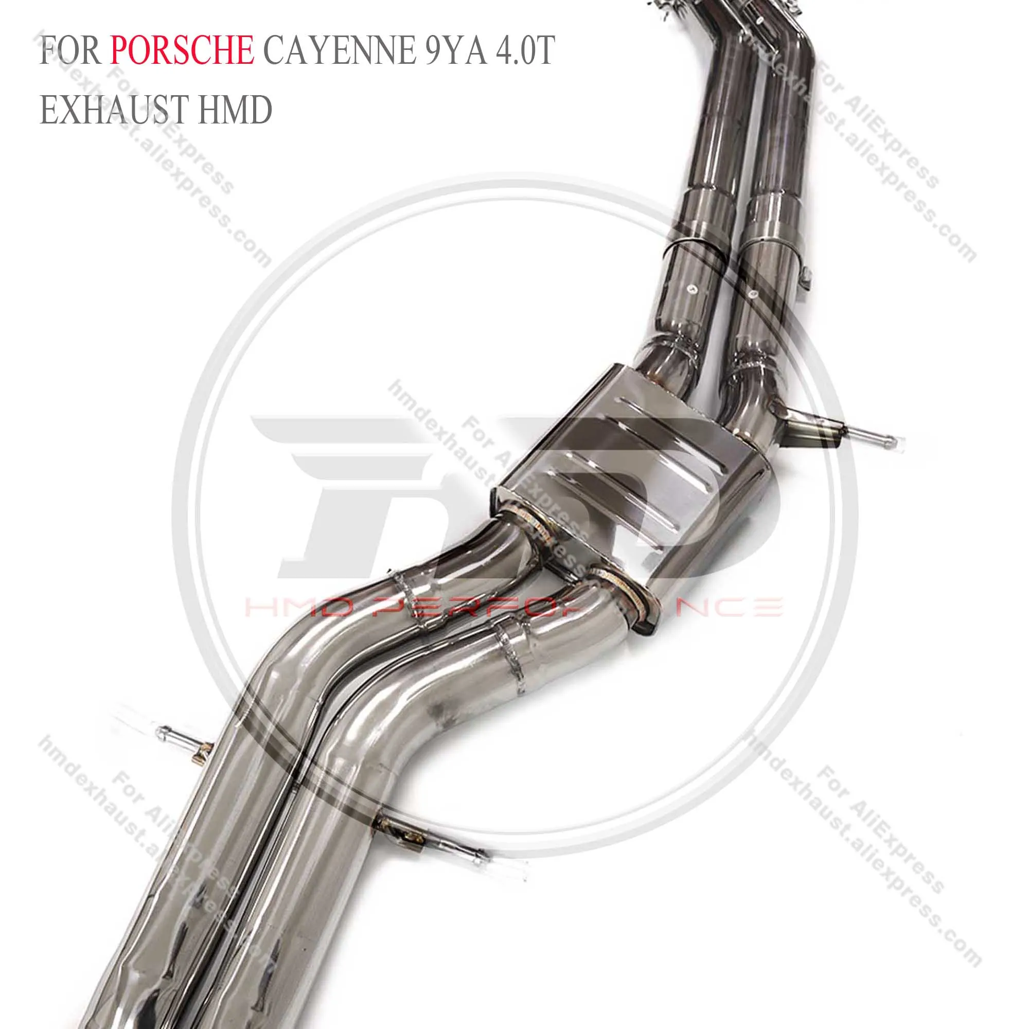 Выхлопная система HMD из нержавеющей стали Performance Catback для Porsche Cayenne 9YA 4.0T 2018+