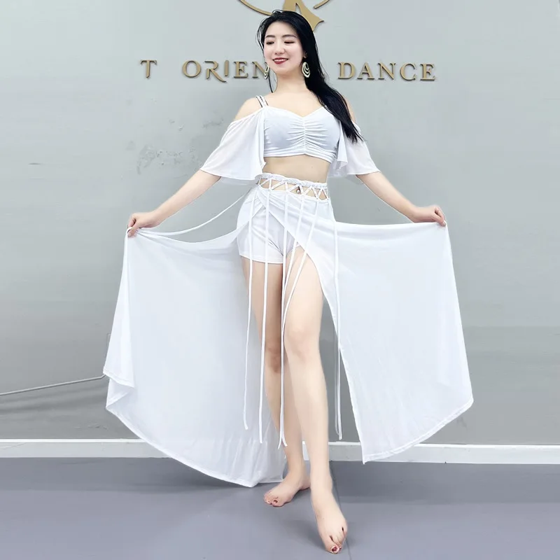 

Belly Dance Practice Clothes Long Skirt Suit Fashion Luxury tassel Modern Dance Performance Carnaval Costumes Set Sexy Woman