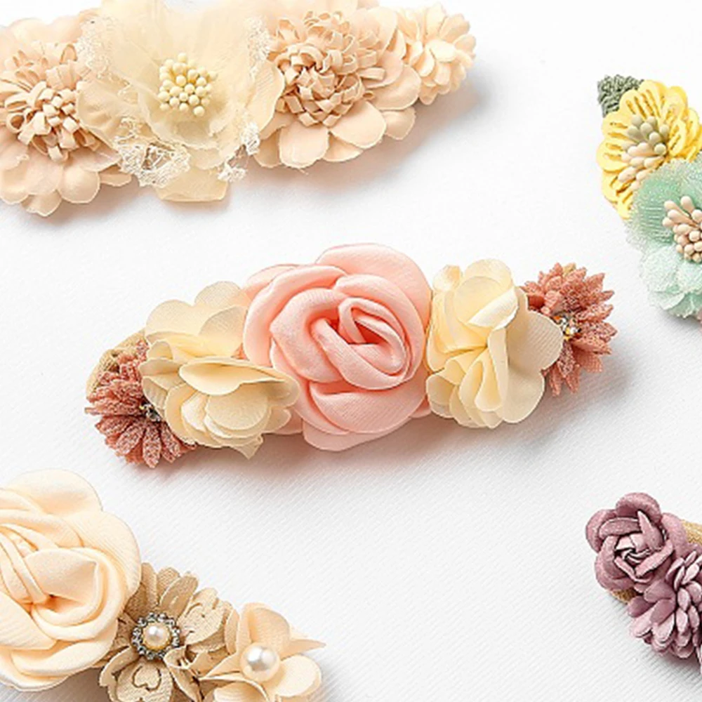 

Новинка 2022, повязка на голову с цветами для маленьких девочек, повязка на голову для детей, милые детские аксессуары для волос, милые детские...