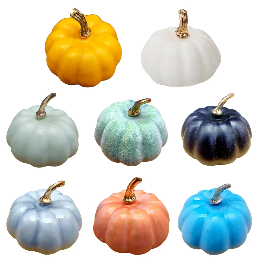 

Small Artificial Pumpkin Foam Simulation Pumpkin Autumn Halloween Harvest Party Props DIY Crafts Table Ornament Decoration