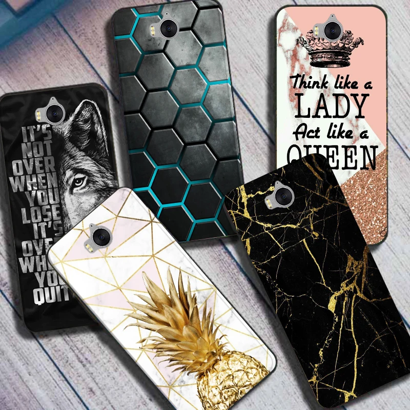 Чехол для Huawei Y6 2017 детской модели, силиконовый мягкий чехол для Huawei Y 6 2017 Y5 Y 5 Phone Fundas Marble Lovely