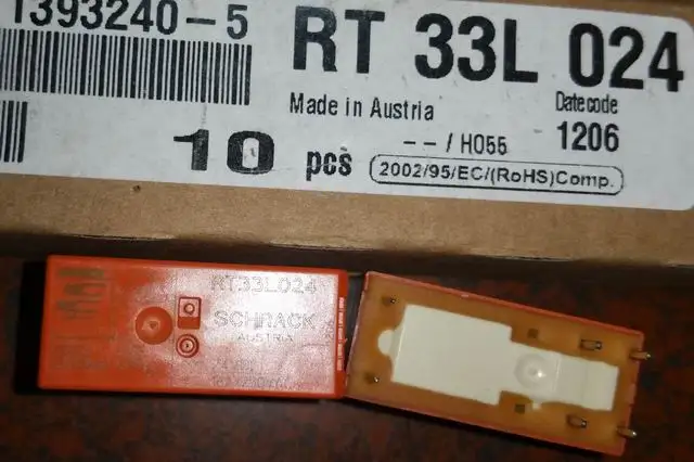 Новое реле RT334024 RTD34005F RTD34012 RTS3L012 RTS3L024 RT33L024 RTS3T048 RTH34012WG (115F-1A-6P-24V/5V/12V-16A) 6 контактов |