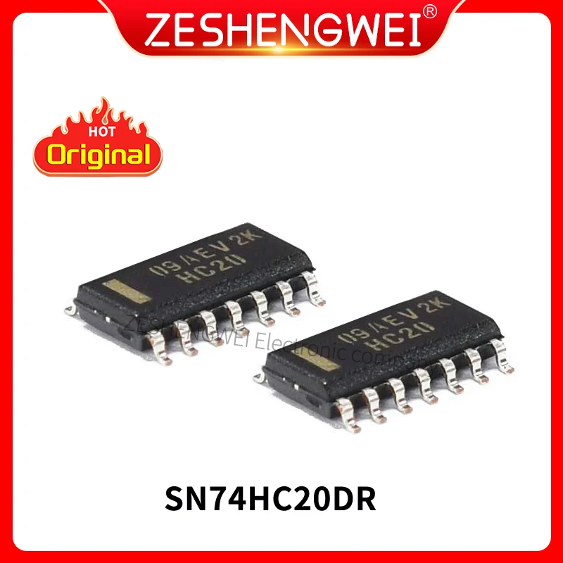 

10pcs/lot 100% New original 74HC20 SN74HC20DR HC20 74HC20D SOP-14 Dual 4-input NAND gate IC