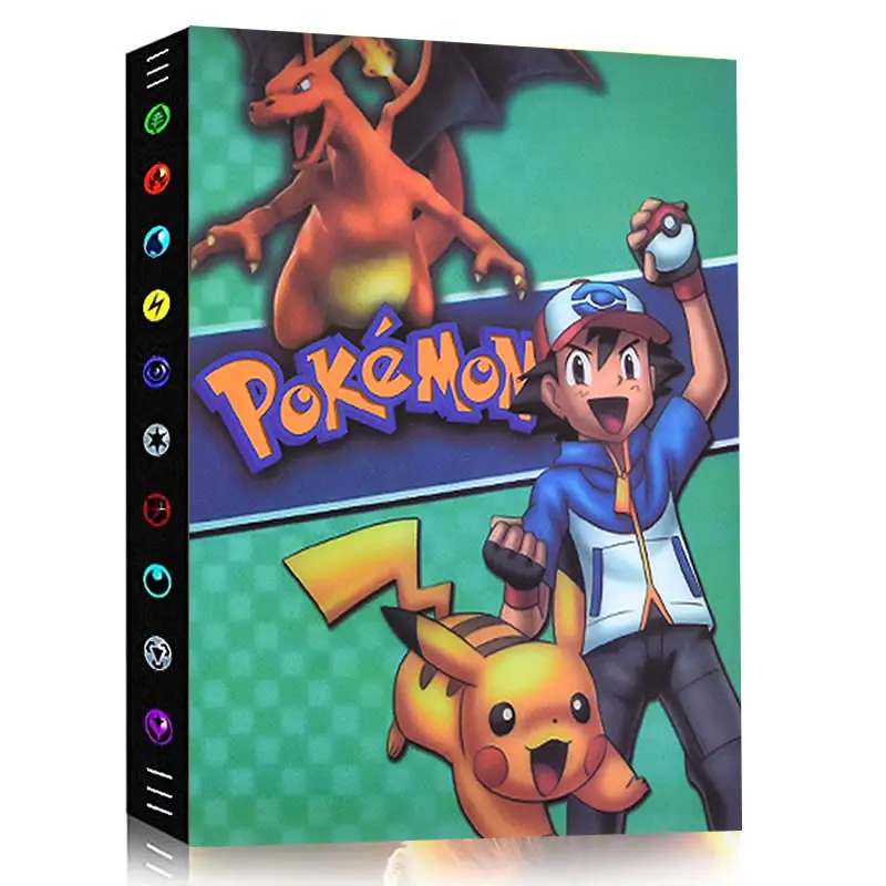 

240pcs Pokemon Album Cards Book Holder Collections Playing Game Boke Map Anime Pokémon Binder Folder Livre List Kids Toy Gift