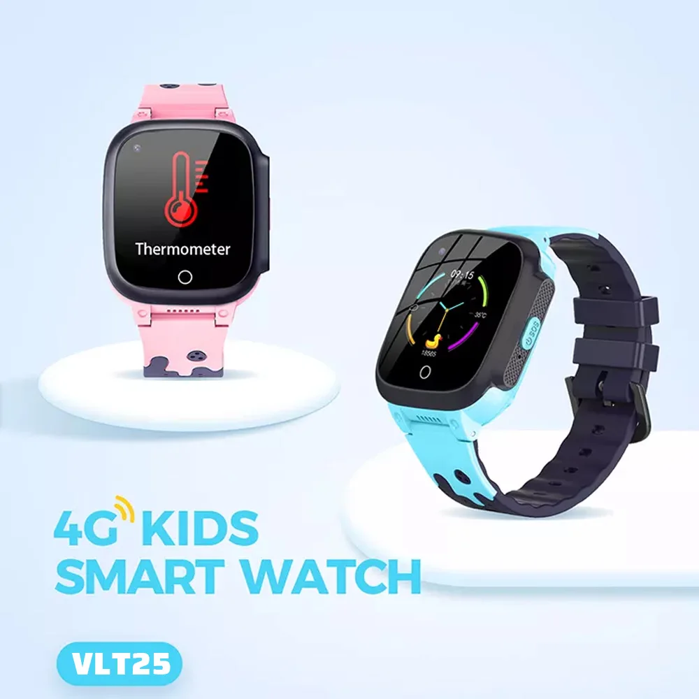 

VIVISTAR Kids Smart Watch VLT25 WIFI GPS Navigation Electronic Fence Body Temperature Video Call 4G Children Android IOS Watch
