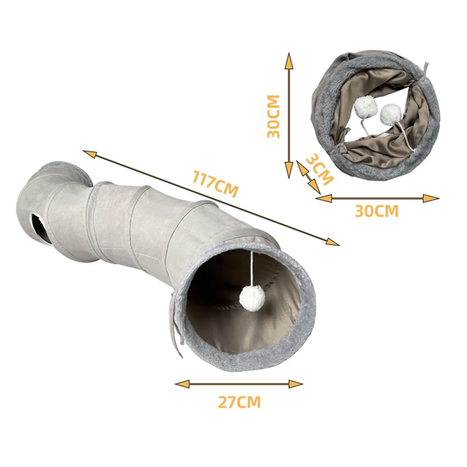 

Складной туннель для кошек для домашних кошек, интерактивный кролик, шкуры для щенков